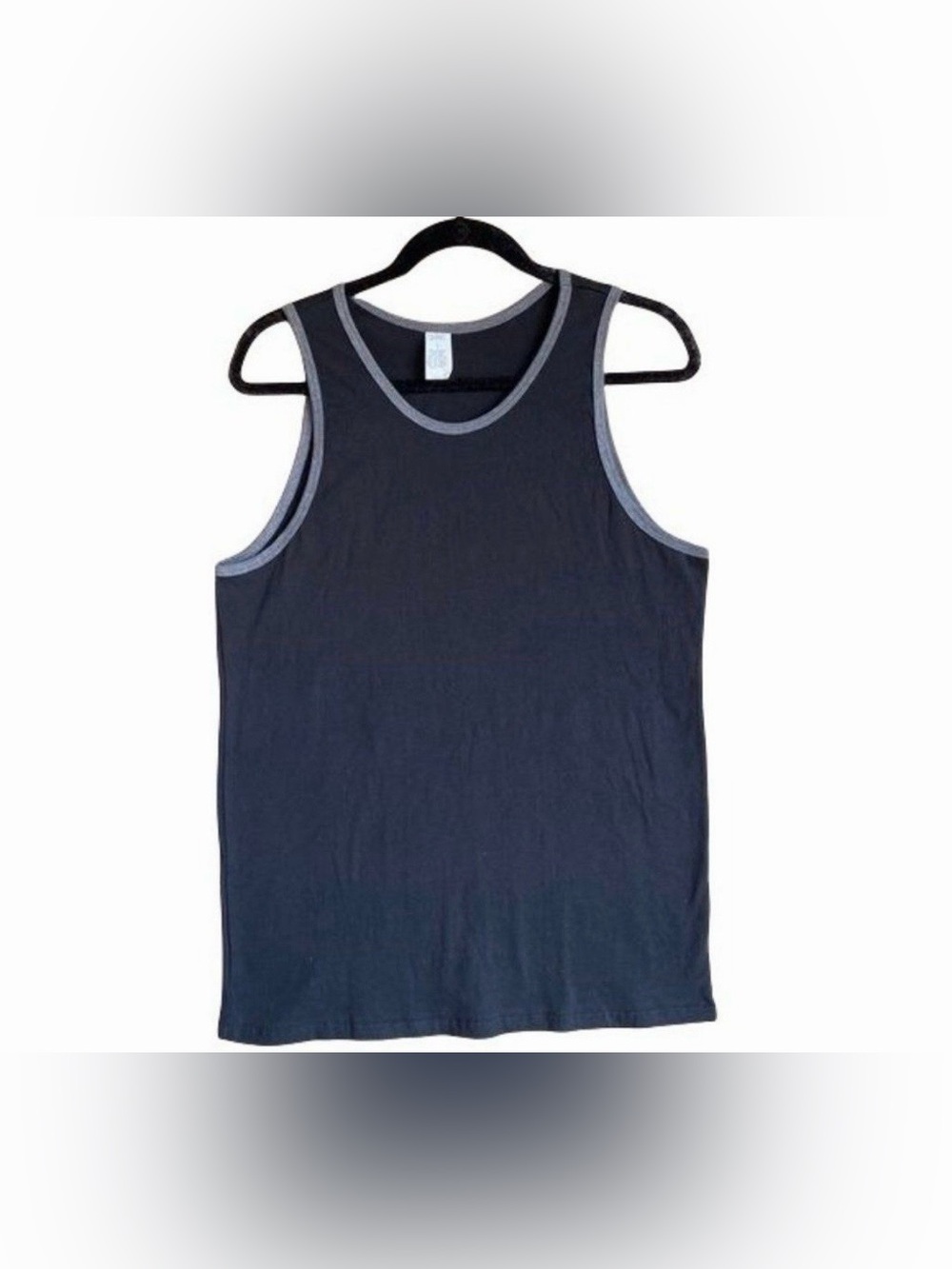 Talentless Men’s Ringer Tank Top - Graphite/Black - New
